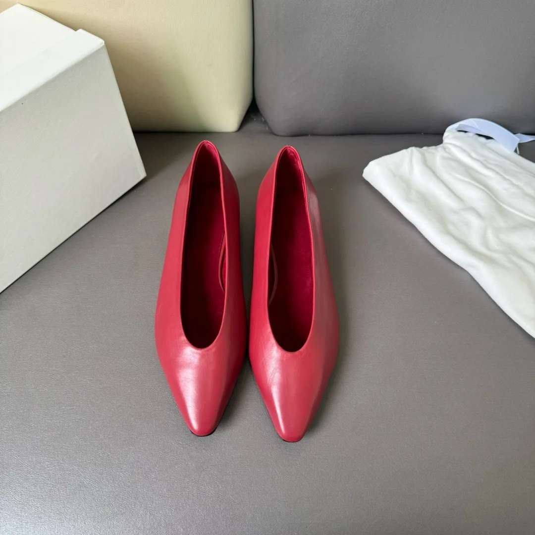 Jenny&Dave French Elegant Retro Flat Shoes Minimalist Vintage Style Pointed Toe Slip-On Loafers Grandma Shoes Women