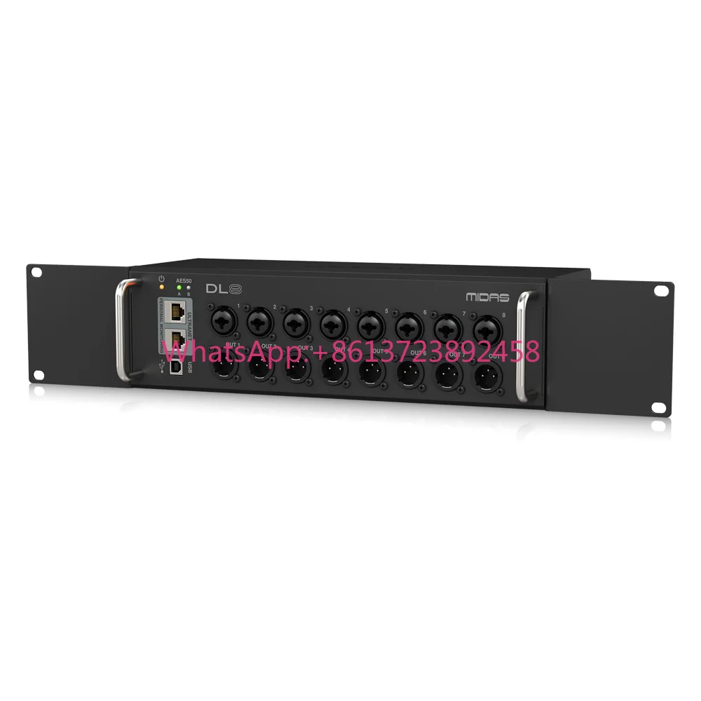 Midas DL8 Digital Stagebox 8-in/8-out With 8 Midas Pro Preamps for Midas Digital Mixer Pa Sound System Music Equipment