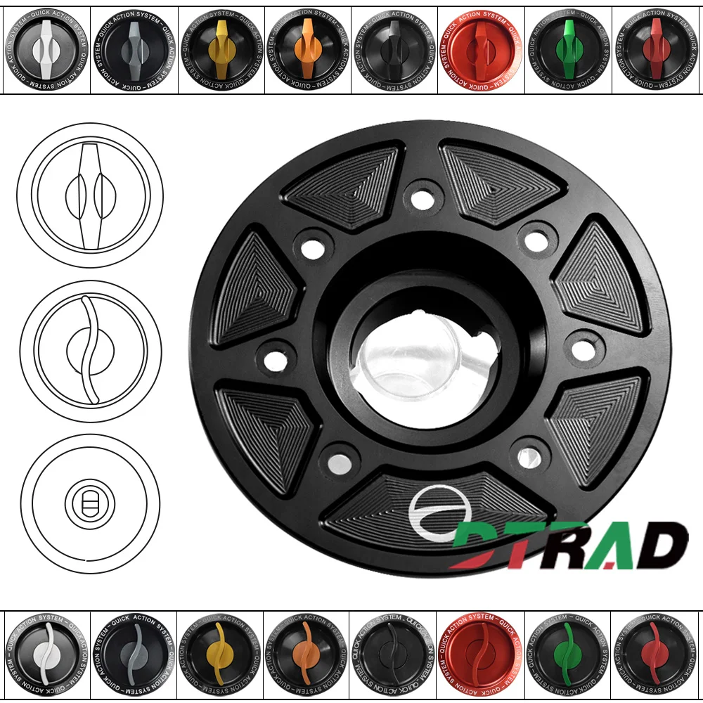 دراجة نارية الإفراج السريع غطاء خزان الوقود لكاواساكي Versys-X 250/300 2017-2025 Versys Klz 1000 2019-2025 الملحقات #4