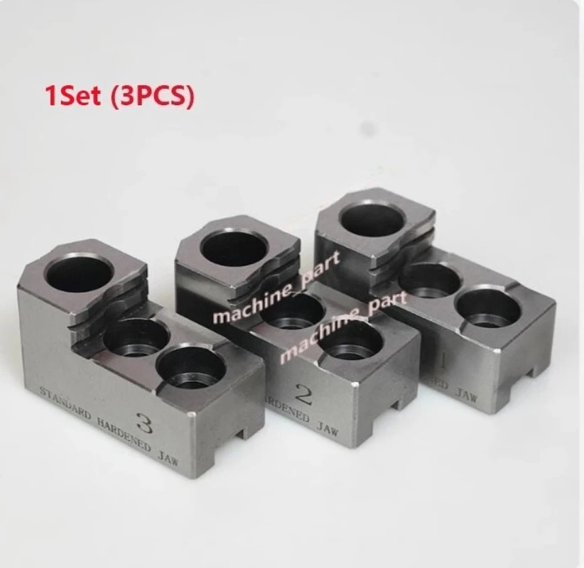 

6-дюймовые жесткие губки, 1,5 мм x60, токарный станок с ЧПУ, стальной набор из 3 предметов (1 шаг)