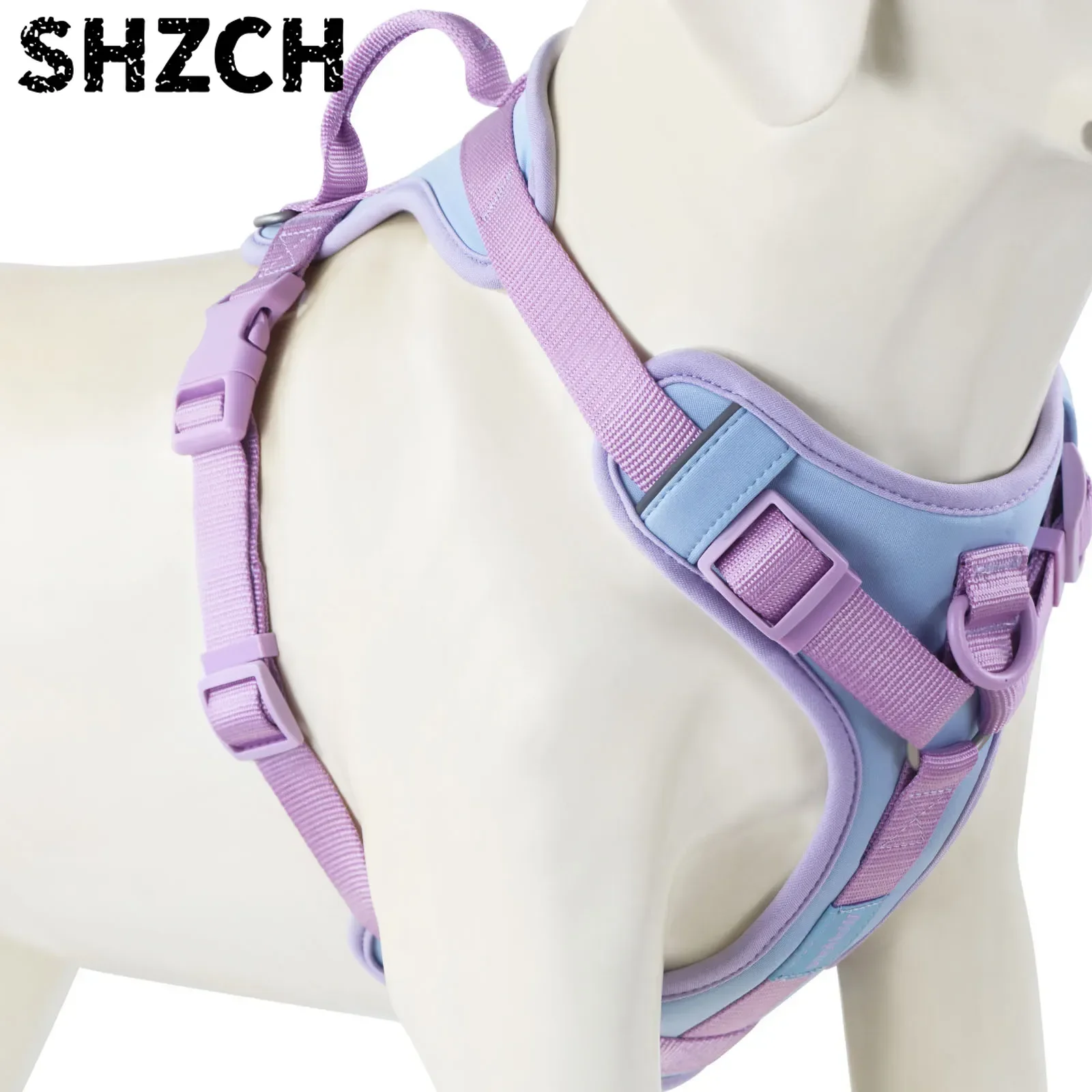 Splicing Colors For Medium luxury Dog Harness no pull for large Small dogs Adjustable Chest Strap dog harness personalized