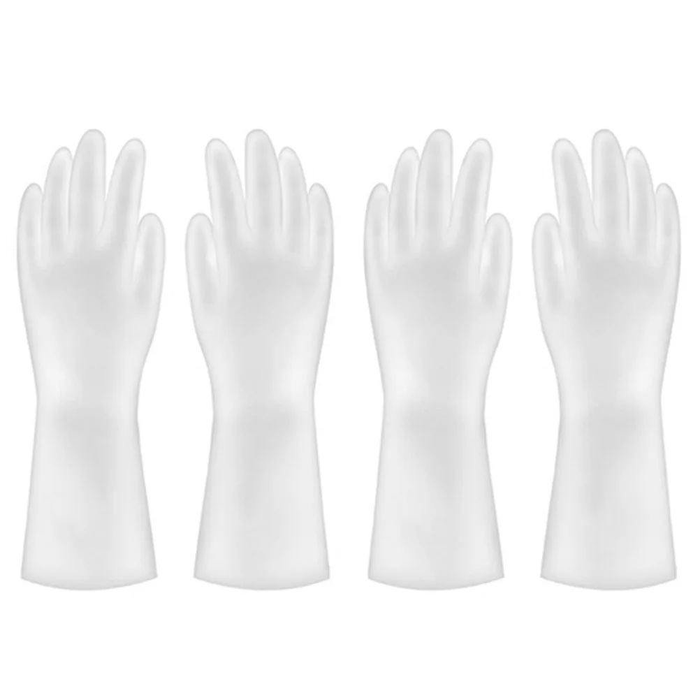 

2pcs Cleaning Gloves Reusable Dishwashing Gloves For Kitchen Household Long Lasting Durable Medium Size Kitchen