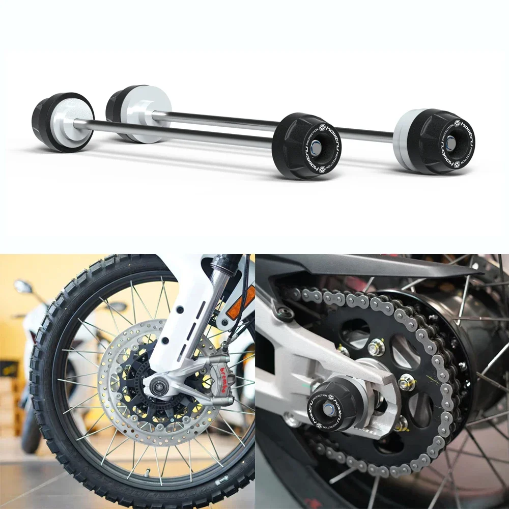 Motorcycle Spindle Protection Axle Cover Set - Essential Gear Bike Safety For DUCATI Multistrada 1260 Enduro pro 950 S 2017-2021