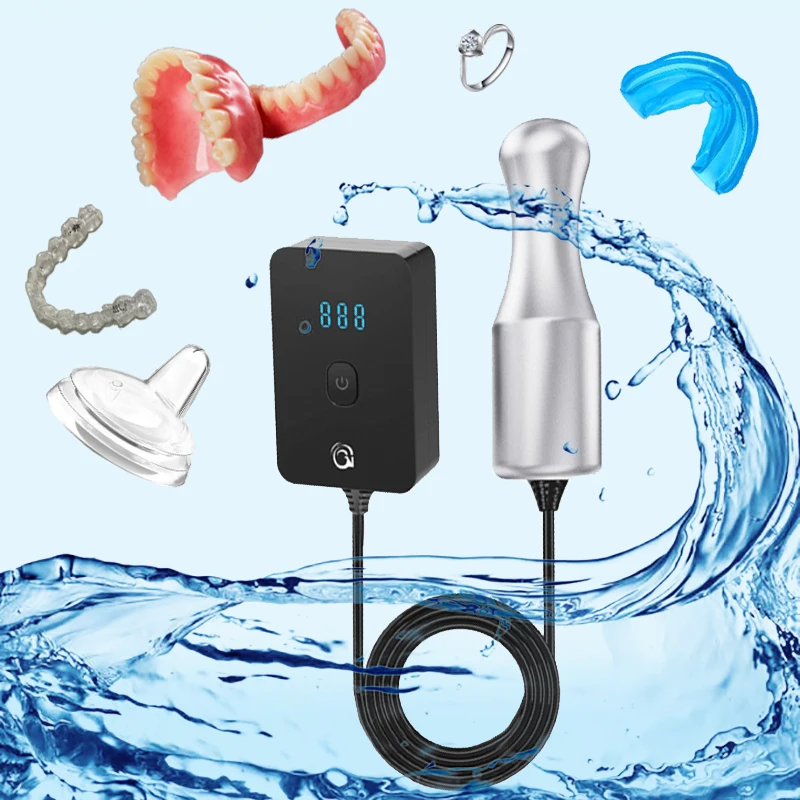 Ультразвуковая чистящая машина для брекетов и протезов, очиститель корректора фиксатора, ультразвуковая глубокая очистка мощностью 100 Вт