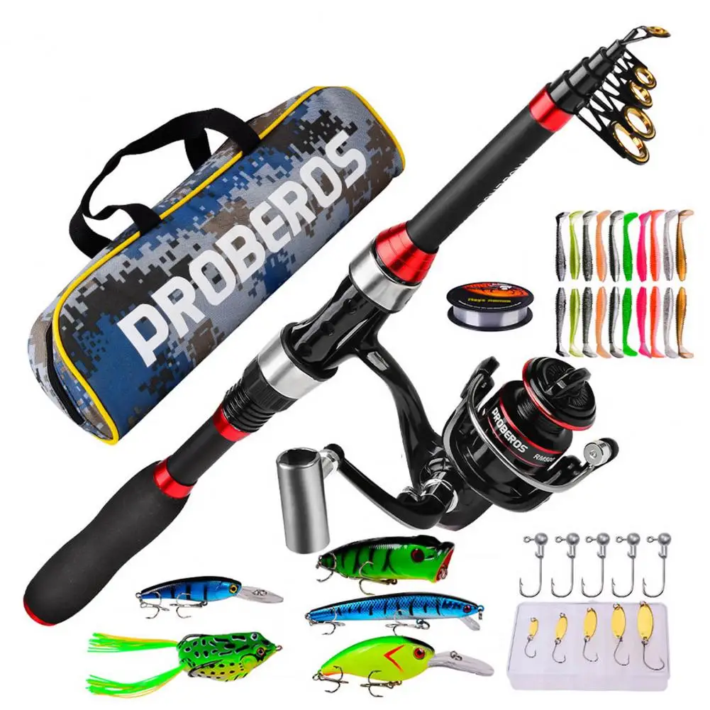 Fishing Rod Full Kits Anti-scratch Wear-resistant Right/Left Interchangeable Spinning Wheel Fishing Rod for Outdoor Fishing