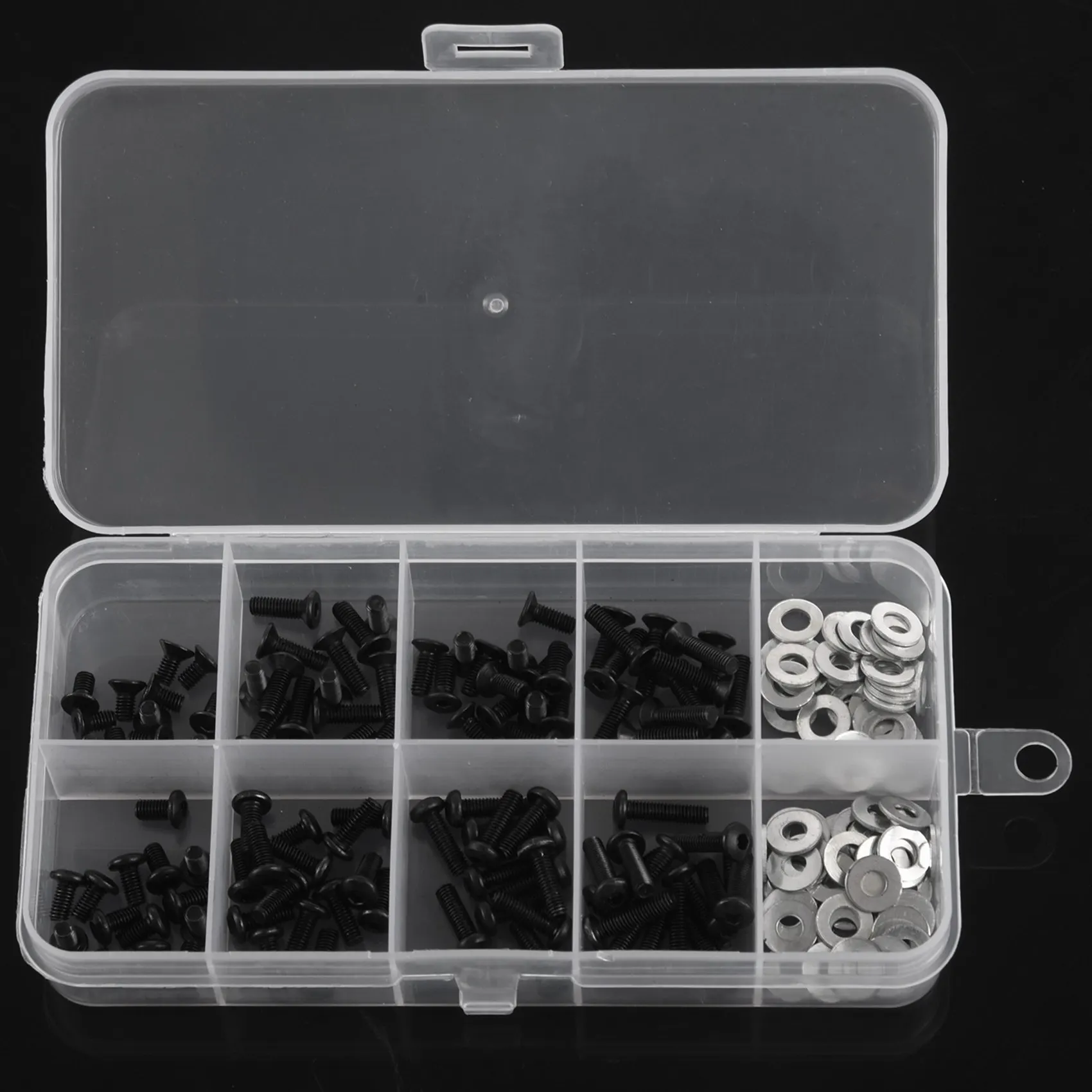 مسامير مجموعة صناديق ل 1/10 HSP Traxxas Tamiya HPI كيوشو D90 SRC10 التحكم عن بعد RC قطع غيار السيارات 900Pcs-AT36