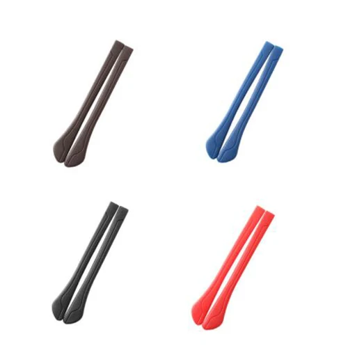 Imagen 2 del producto Cubierta de silicona para pies con raya de poros oblata, funda antideslizante para gafas, Gel de sílice suave para prevenir alergias, gafas de sol, ganchos para las orejas