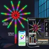 RGBIC Firework Strip Lights LED USB Powered Room Decor with Realistic Blooming Visuals BT APP Control Neon Strip USB 5V Changing Smart Lamp Sync Music Bedroom Decor Dream Light 1