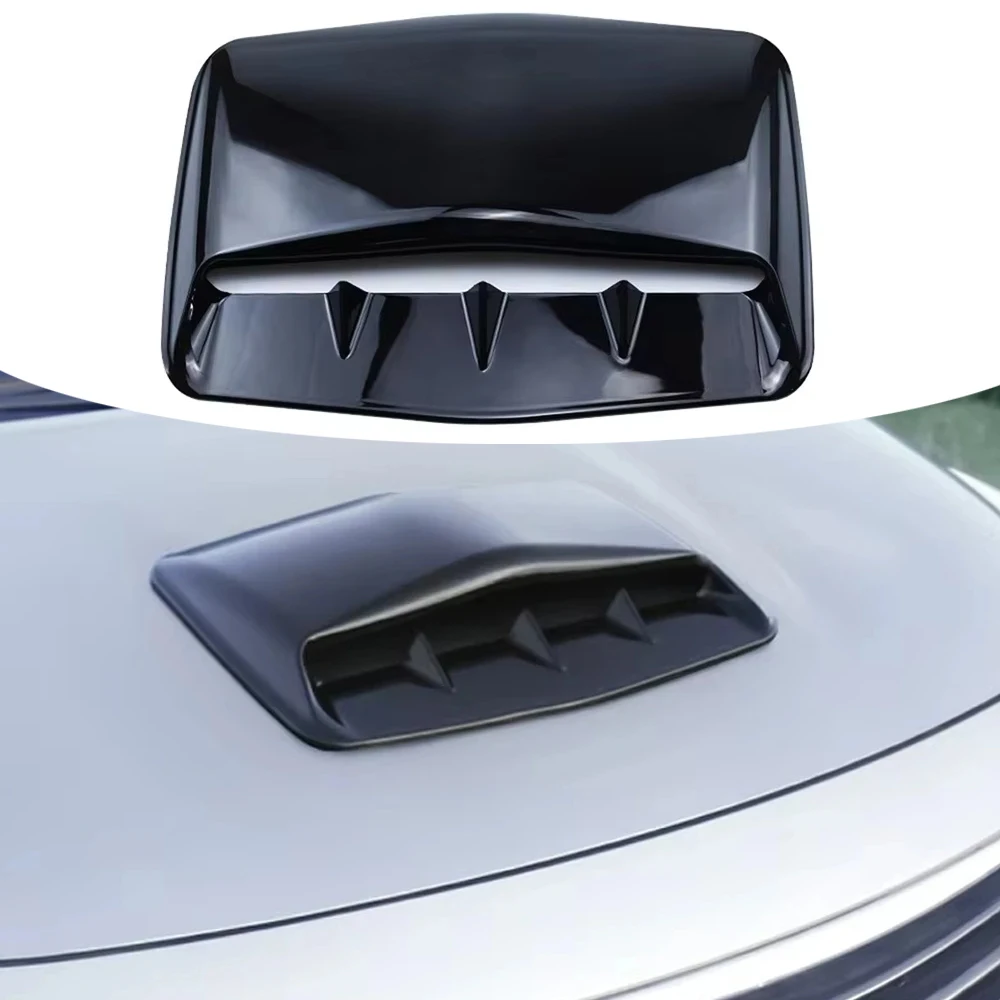 

Автомобильный воздухозаборник, вентиляционный капот, черный совок, декоративная накладка на капот, внешний аксессуар из АБС-пластика для Honda, Jeep, Golf