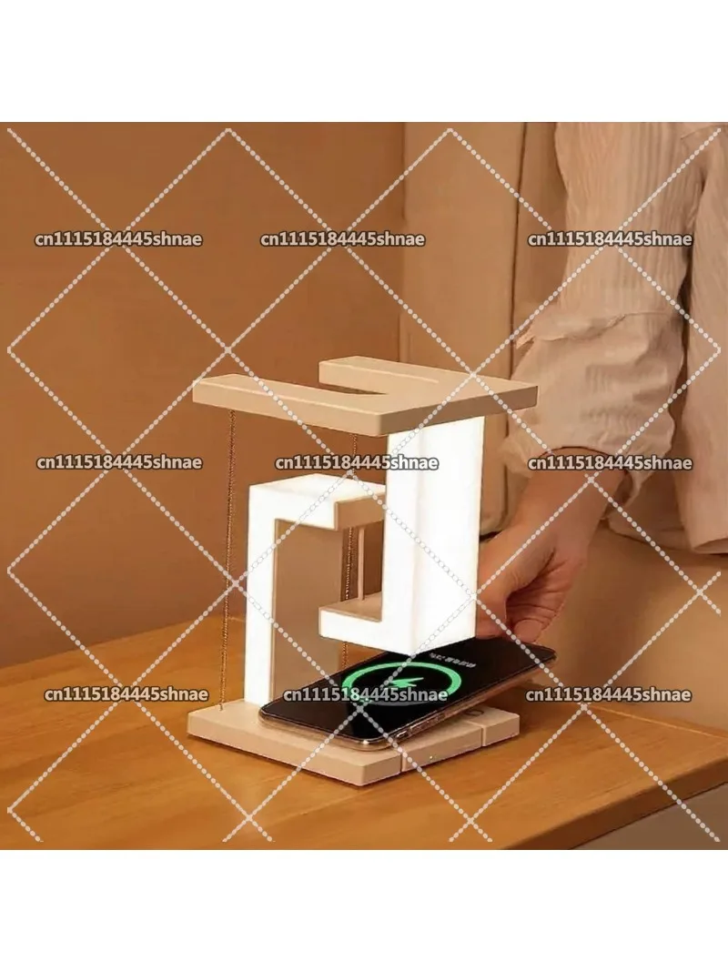 Levitating Lamp Tensegrity Structural Stability Night Light,LED with Dual USB Ports,Unique Gifts for Bedroom Decor
