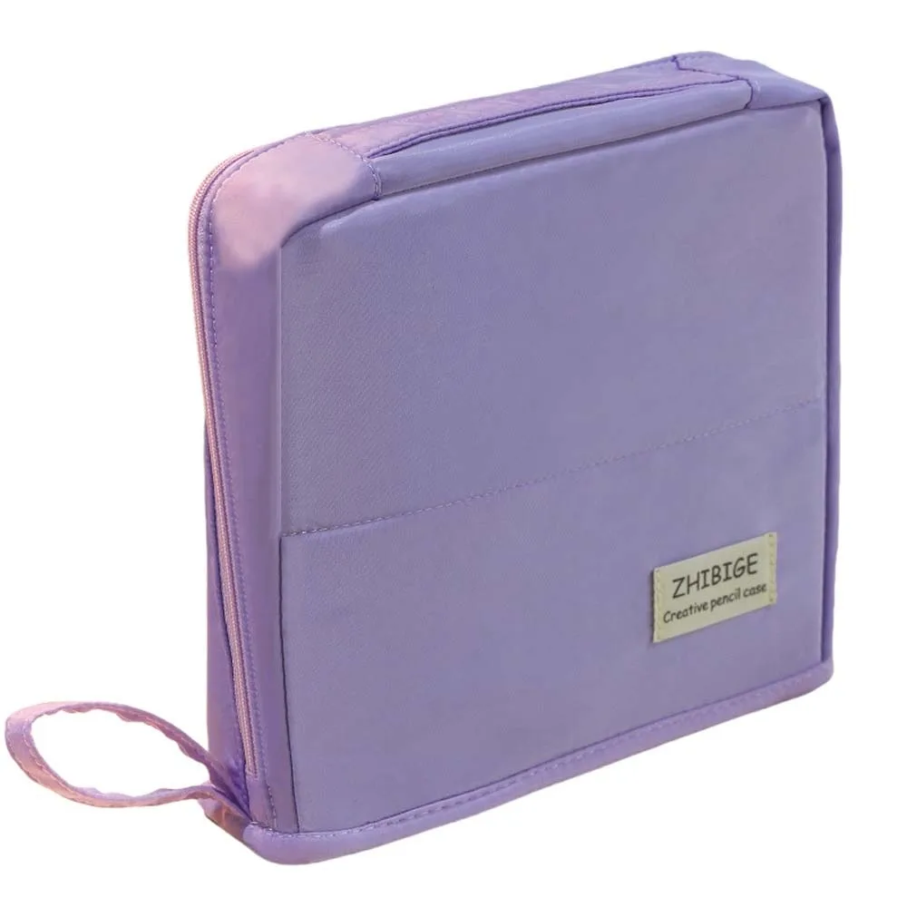 Прочный складной пенал большой емкости, многослойный чехол для хранения косметики, сумка для хранения ручек, эстетический портативный пенал для офисного использования