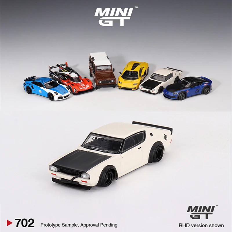 MINIGT 1:64 modello di auto Skyline Kenmeri Liberty Walk collezione di veicoli in lega #702