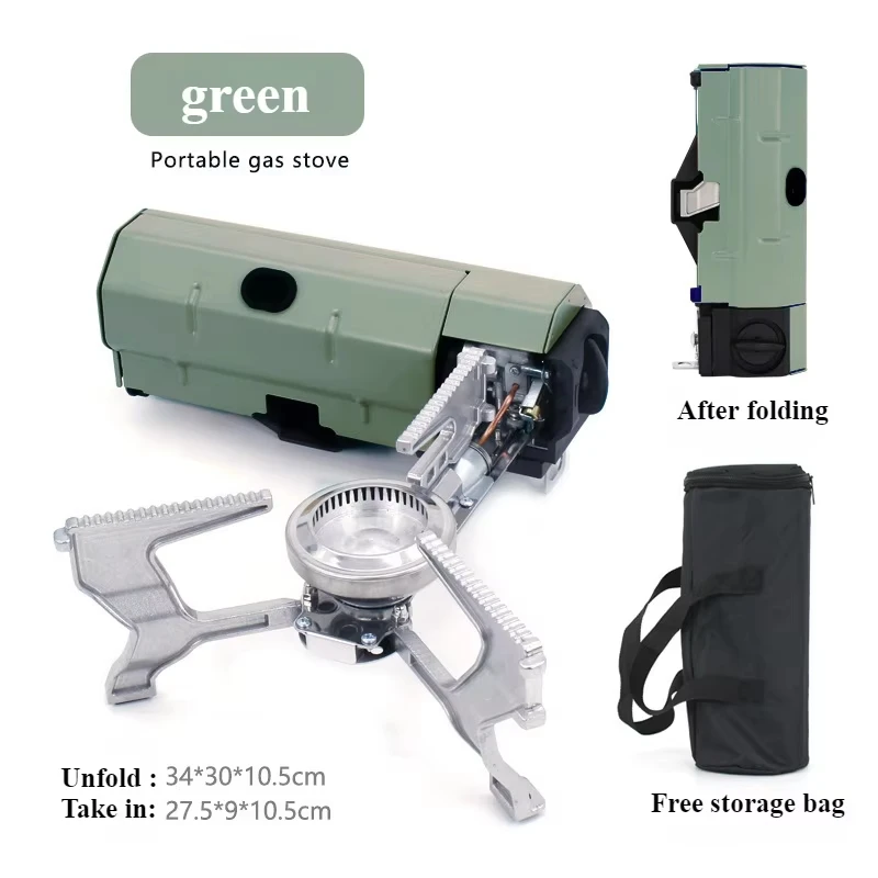 High-power Folding Super Windproof Camping Stove Baking Box Fire 2600W  Mini Lightweight Foldable Windproof Simple Design Stove