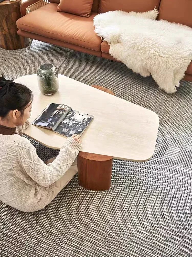 

Alien Cave Stone Tea Table Living Room Household Simple Modern Luxury Natural Marble