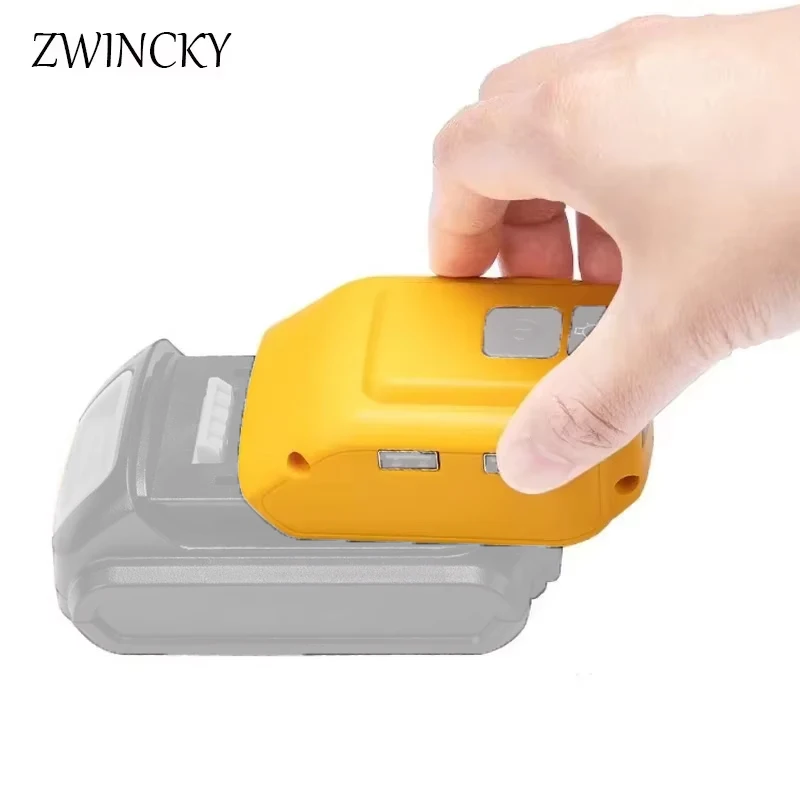 Original Replacement DCB090 Power Source Converter For Dewalt 20v Max 18V Battery Adapter With Dual USB DC 12V LED Work Light
