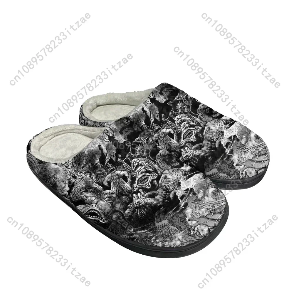 Hot Cartoon Berserk Fashion Cotton Custom Slippers Mens Womens Teenager Plush Casual Keep Warm Shoes Thermal Comfortable Slipper