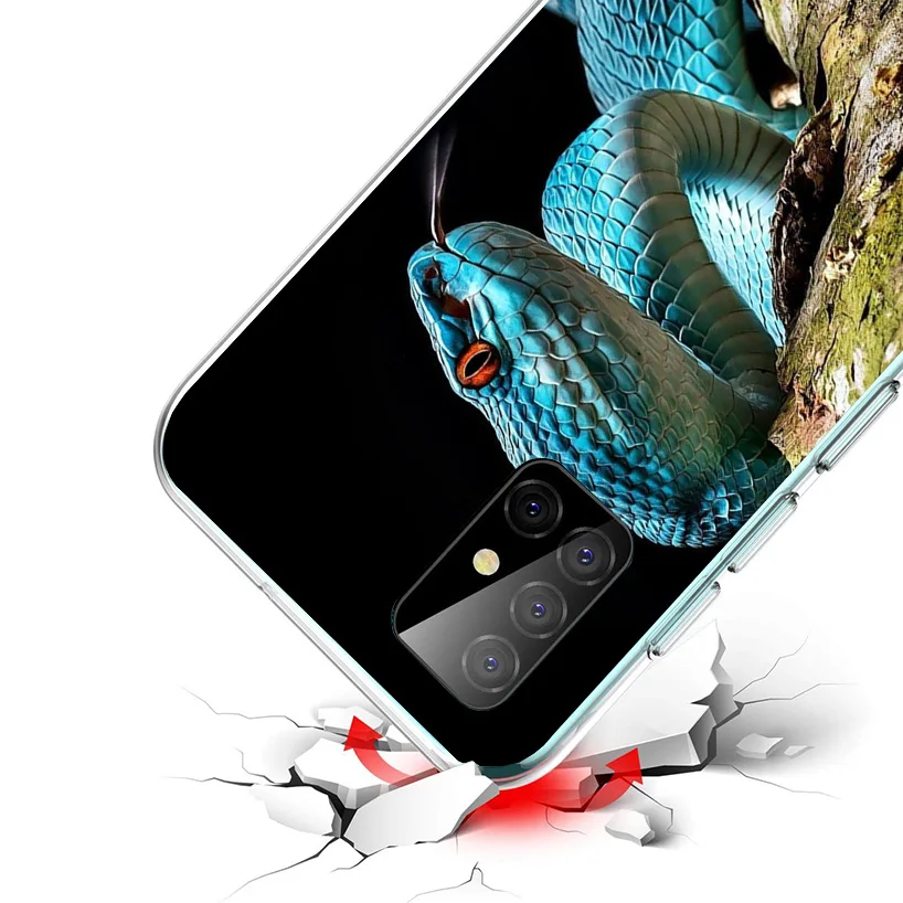 Animal Leather Snake Scales Phone Case For Samsung Galaxy A15 A14 A13 A12 A55 A54 A53 A52 A35 A34 A33 A32 A25 A24 A23 A22 A04S A image 3