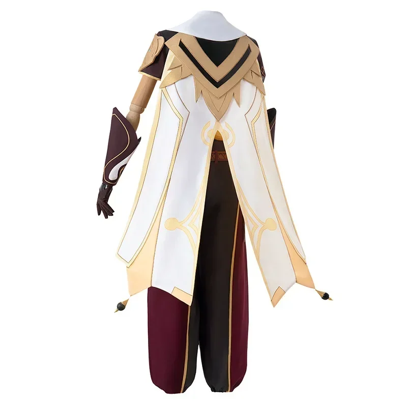 Aether-ropa de Cosplay para hombre y mujer, Disfraz de Genshin Impact, con peluca, para Halloween y Carnaval