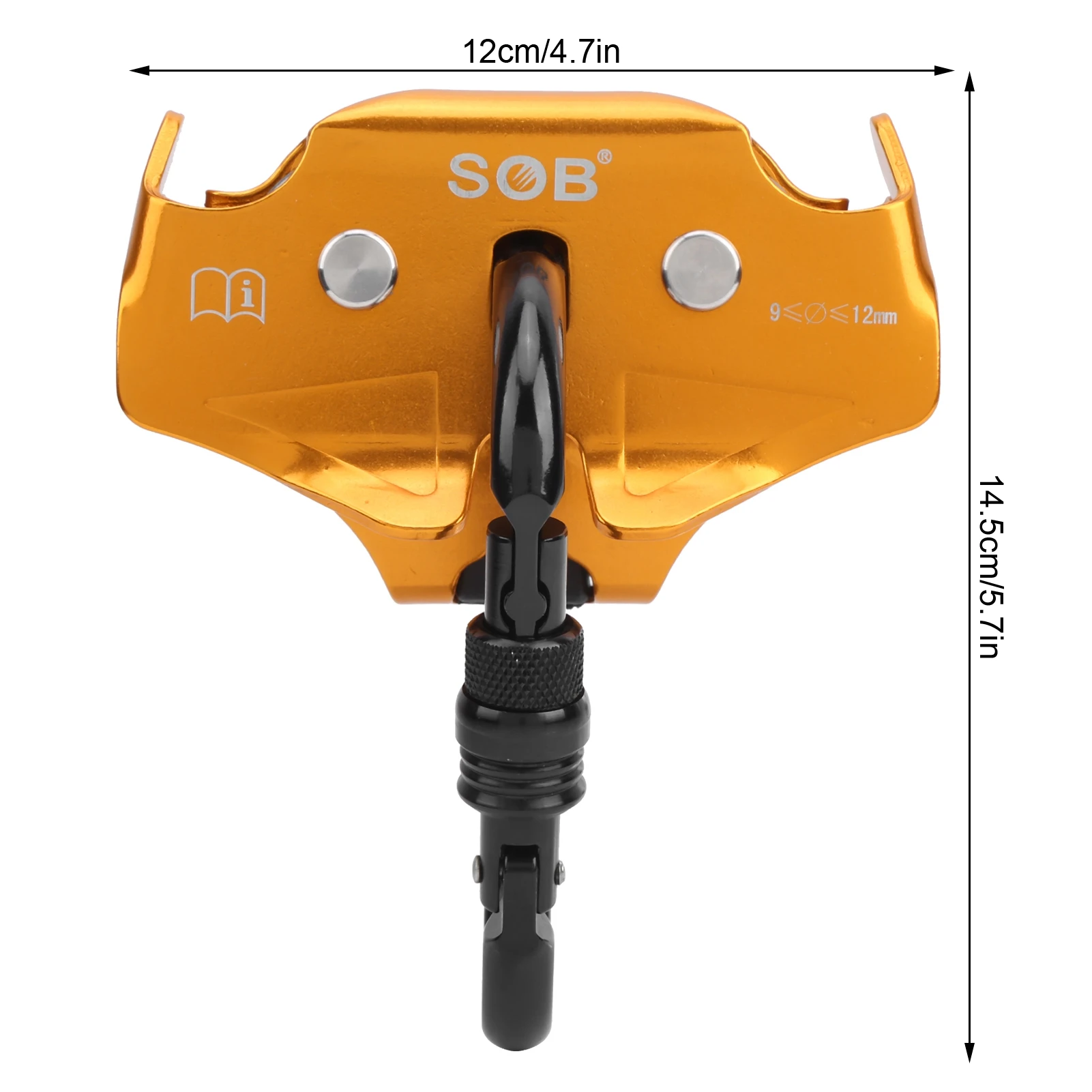 20KN Double Pulley System Strong Load-Bearing Hauling Tool High Quality Easy Using for Rigging Rock Climbing Mountaineering