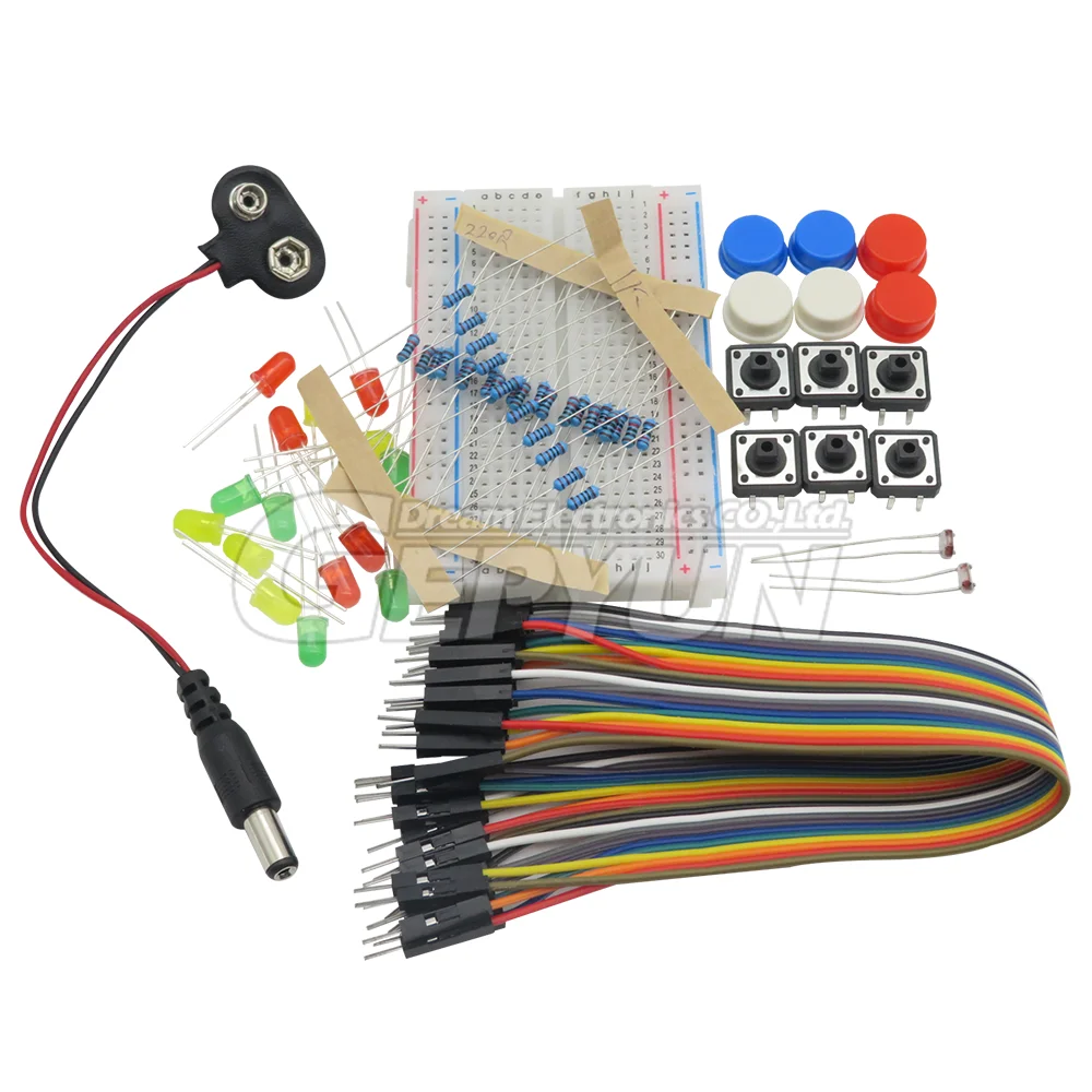 Starter Kit For UNO R3 Mini Breadboard LED Jumper Wire Button For Arduino Diy Kit