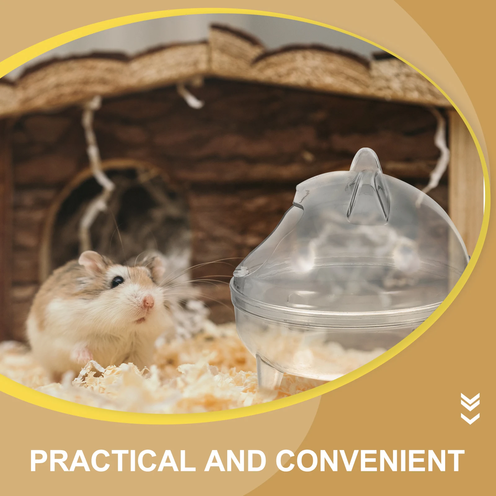 

Hamster Sand Bathroom Break-Resistant Small Pet Sand Bath Basin Hamster Digging Box Accessory Gerbil Toilet Gerbil Bath Bowl