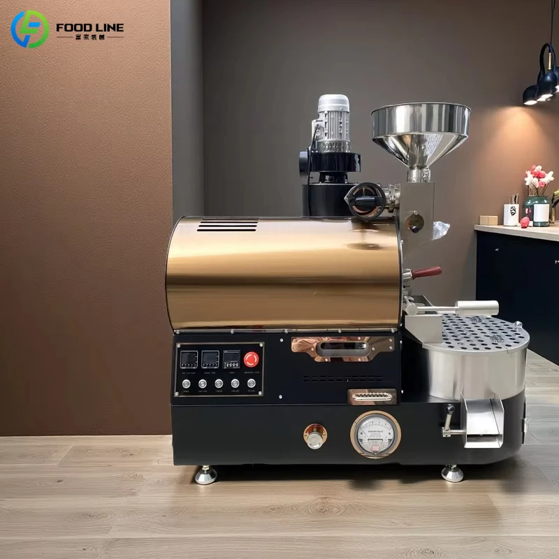 Customized Professional 1kg 2kg 3kg Coffee Roaster Sample Baking Coffee Roasting Machine Space Saving Coffee Bean Roaster view 3
