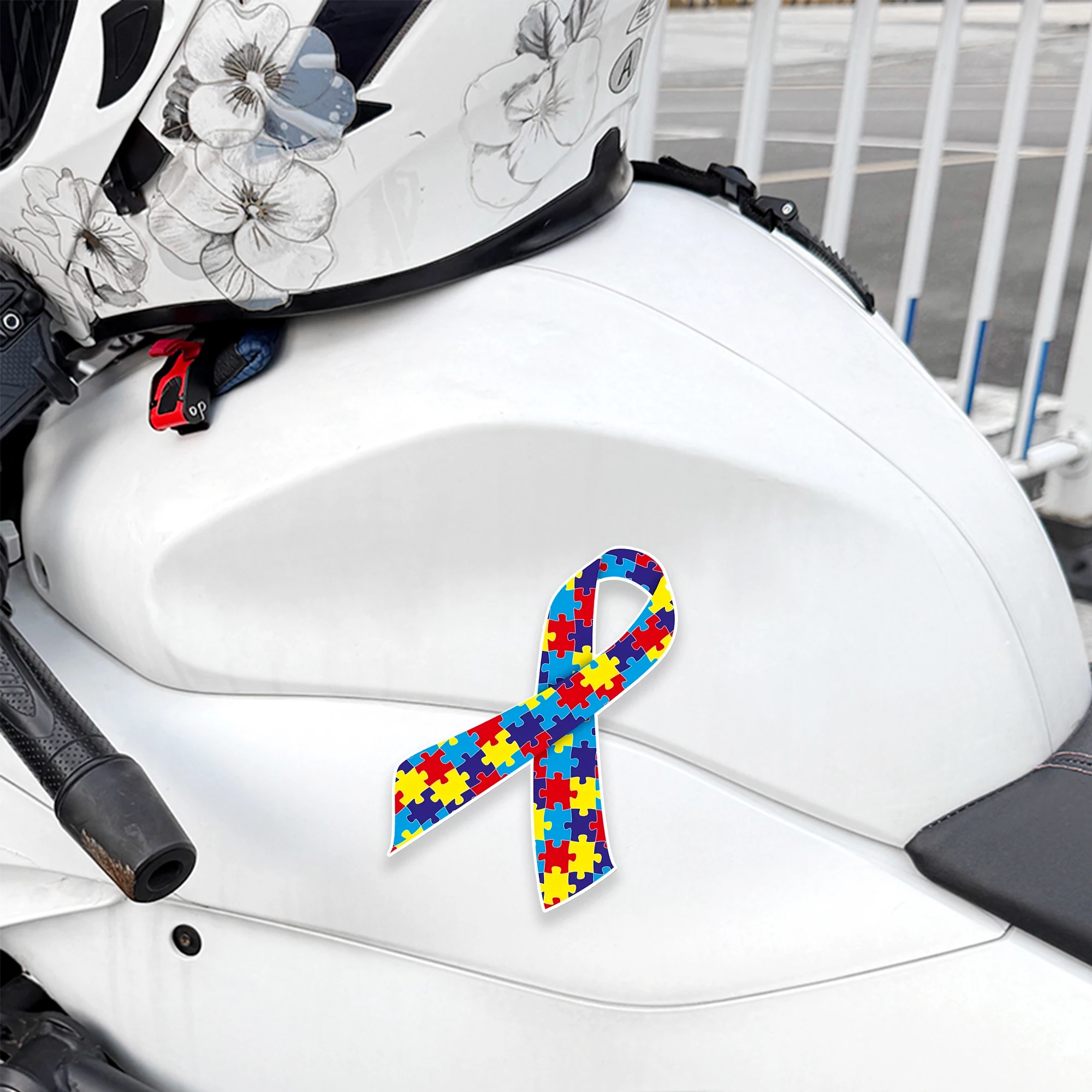 3PCS Autism Stickers Car Stickers Waterproof DIY Auto Window Bumper Motorcycle Fuel Tank Side Body Sunscreen Vinyl Decals view 4