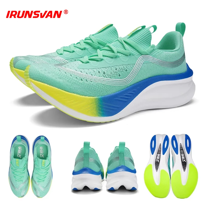 

2025 IRUNSVAN Marathon Shoes Carbon High Quality Breathable Bounce-Back Cushioning Professional Training Shoes Lightweight