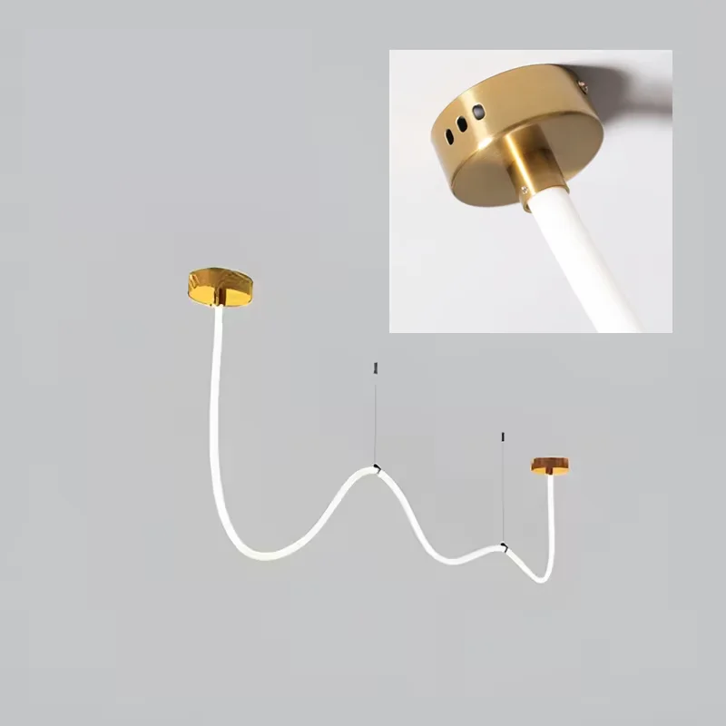 الحديثة سيليكون قلادة مصباح الحد الأدنى اصطف مصباح تصميم مصباح لتهيئة الجو غرفة المعيشة ديكور غرفة نوم إضاءة المطعم