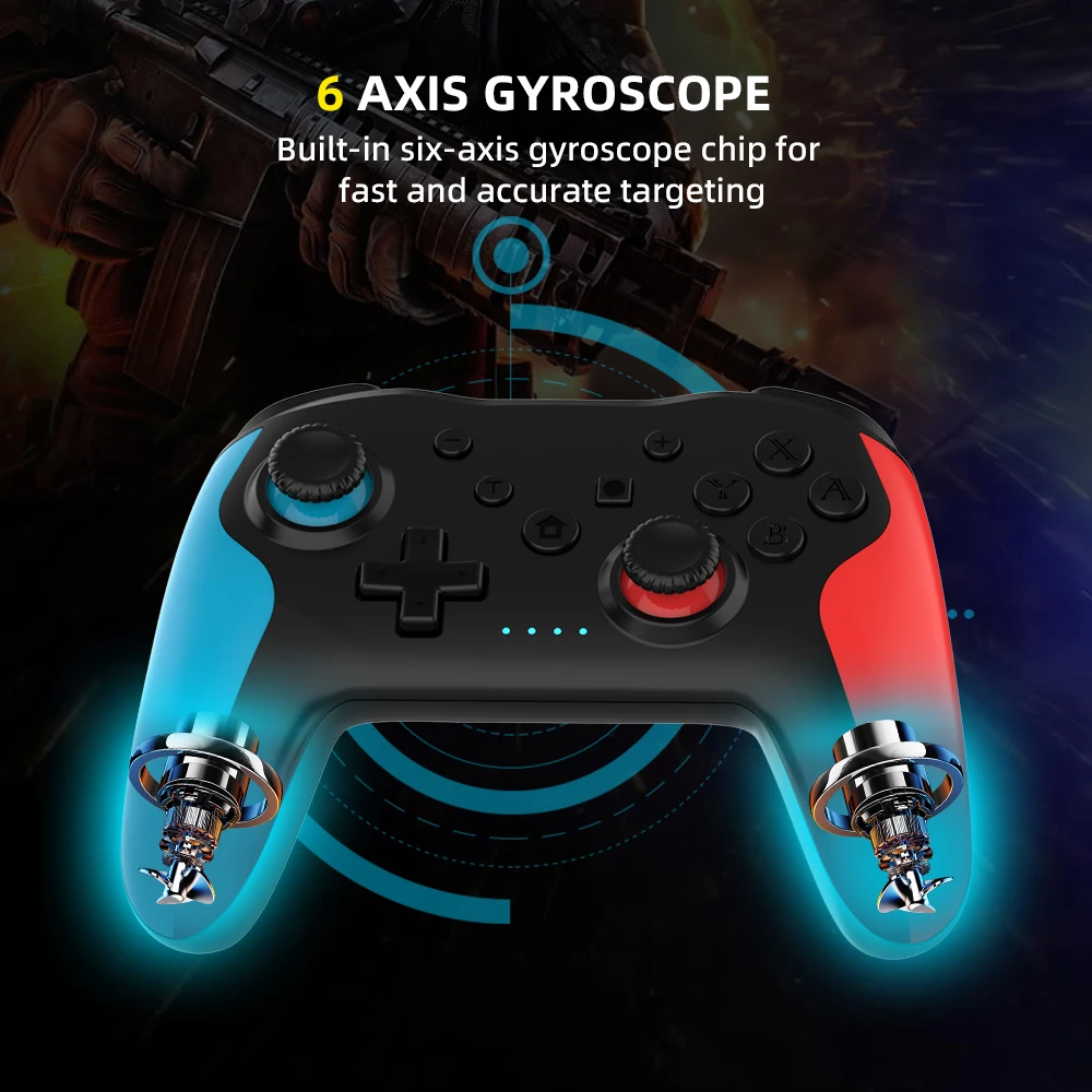 GAMINJA Original controlador inalámbrico BT para Nintendo Switch