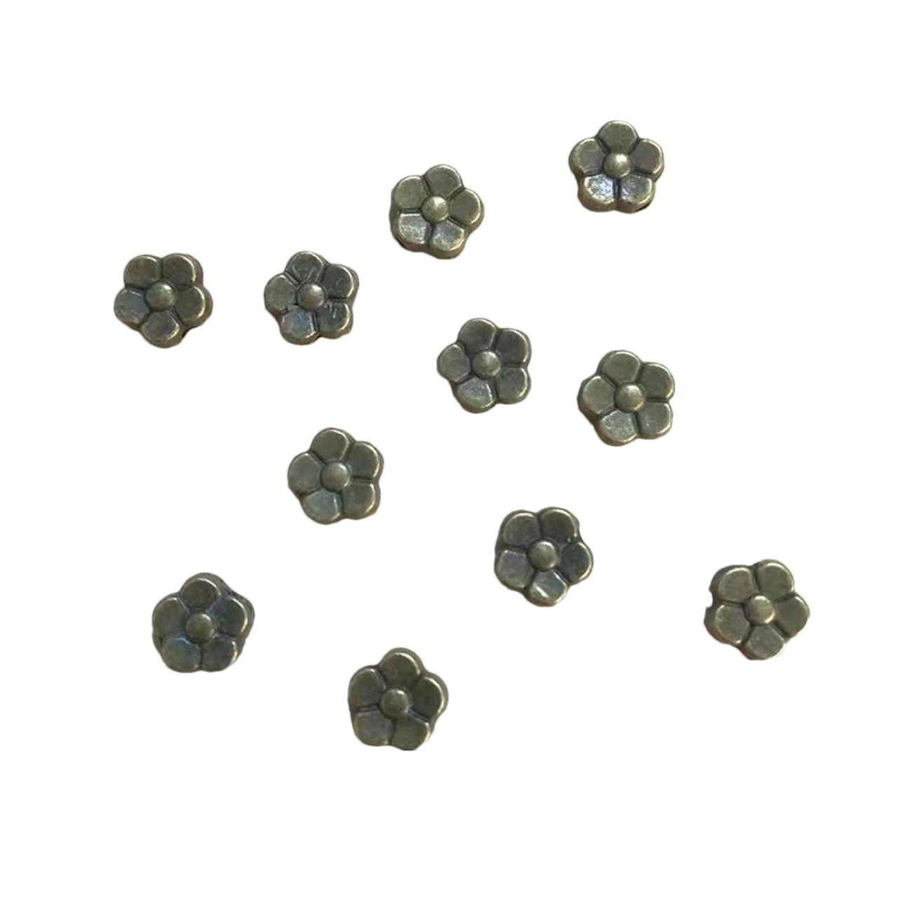 100pcs 5.4mm ANTIFQUED copper-tone 5.4mm plum flower spacer beads H1890