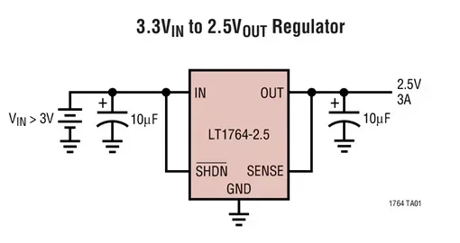 LT1764AEFE-1.8 LT1764AET LT1764EQ-1.8 LT1764EQ-3.3 LT1764 - 3A, réponse transitoire rapide, faible bruit, régulateurs LDO
