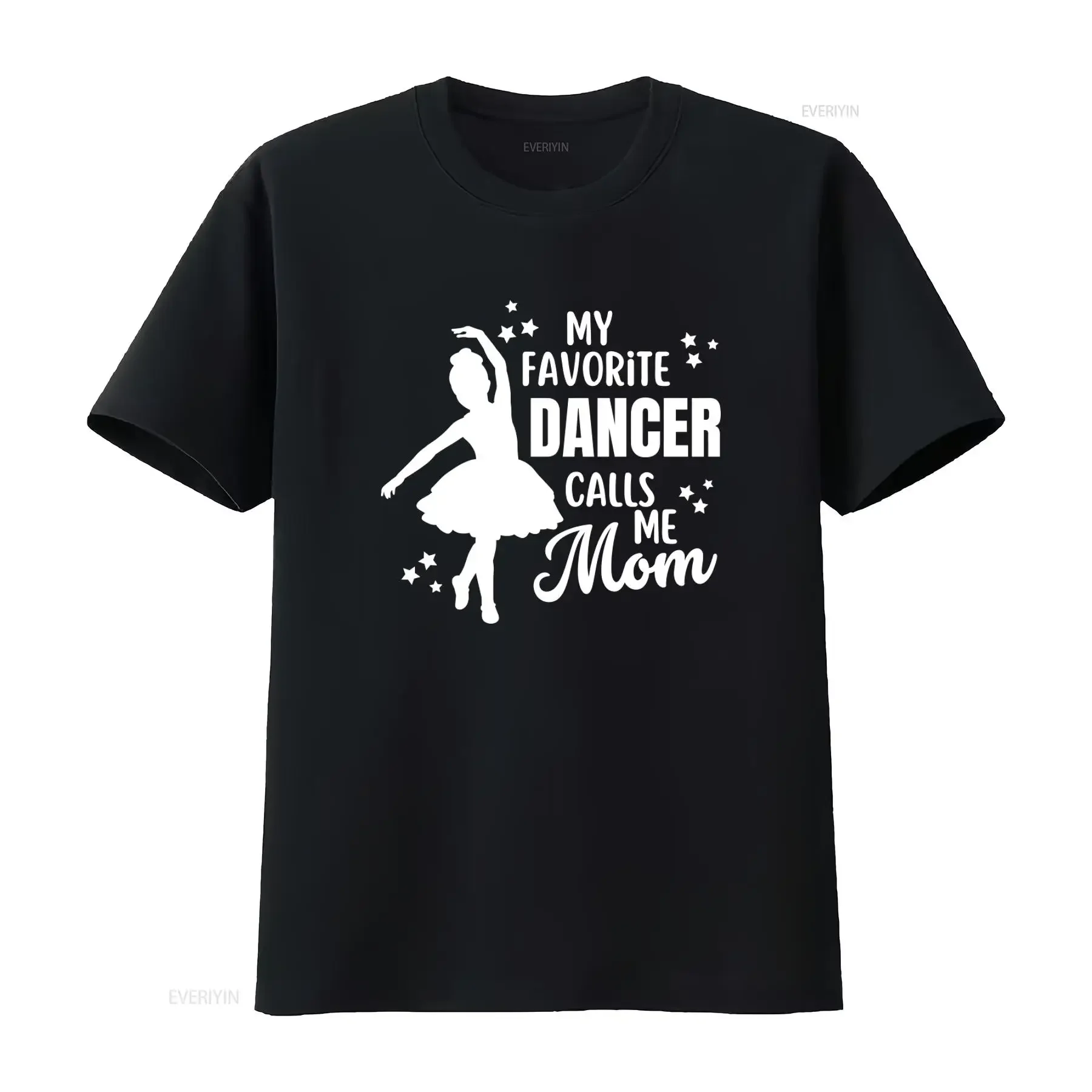 Camiseta de Ballet con la Frase 'Mi Bailarina Favorita Llame a Mí Mamá', para Mujer, Estilo Vintage, Transpirable, Elástica