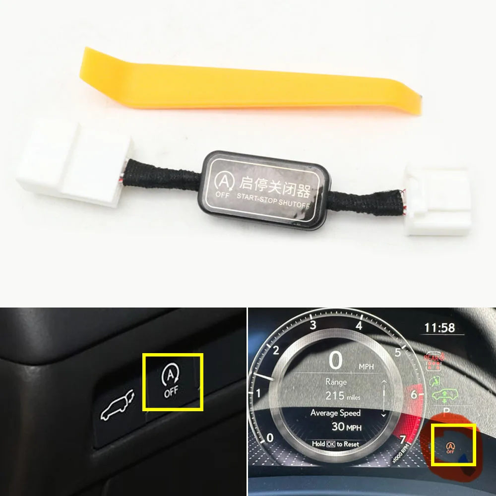 Smart Auto Off Canceller Automatic Stop Start Engine Eliminator Device Disable Cable Plug For Lexus LX600 LX500d 700h 2022-2025