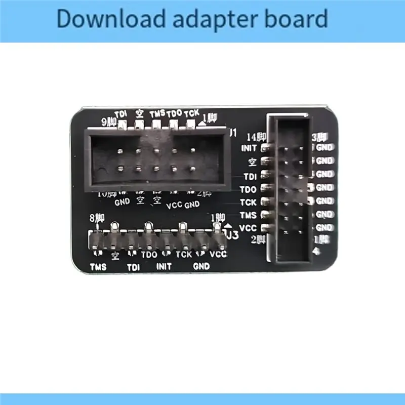 A29F-For Xilinx تنزيل لوح مهايئ 10P 2.54 مللي متر إلى 2.0 مللي متر 14P صف واحد 8P LCD مهايئ لشاشة