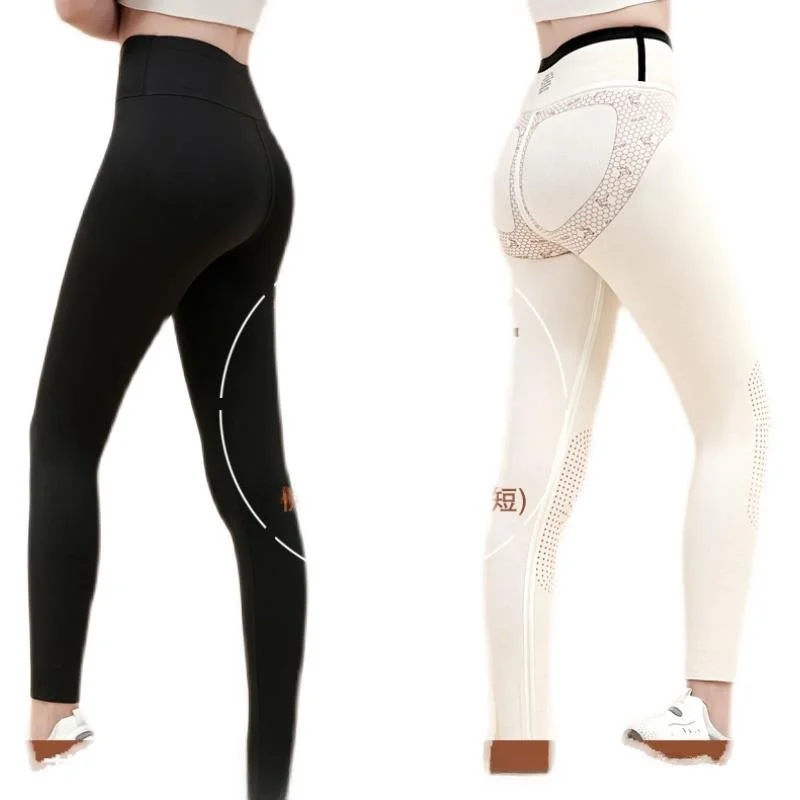 Spodnie damskie z wysokim stanem, ocieplane, z imitacji skóry, spodnie do jogi, spodnie, długie legginsy na wiosnę, jesień i zimę.