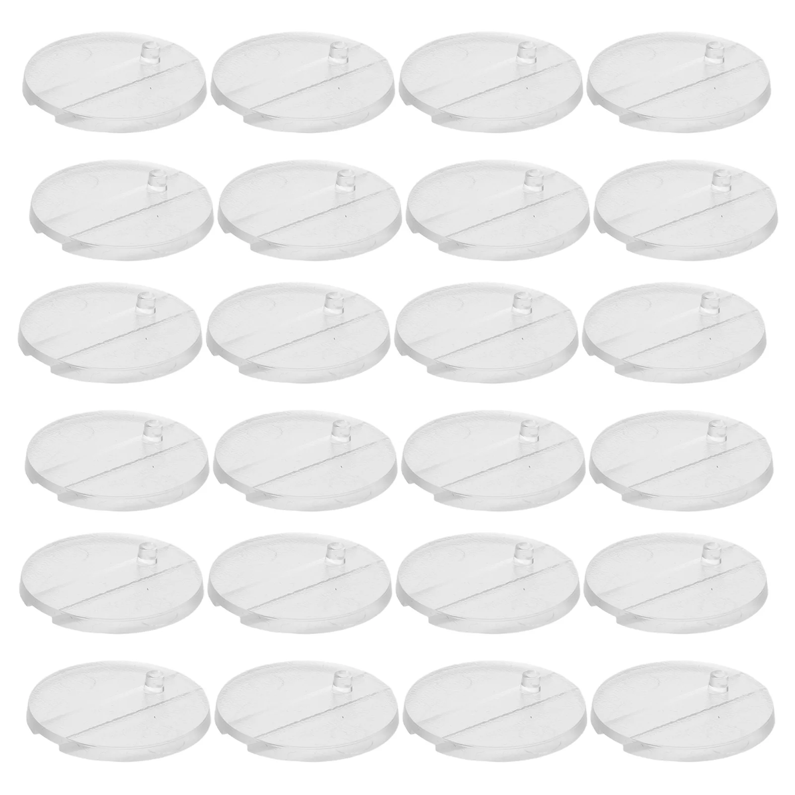 

30Pcs Clear Plastic Base Stand for 6 Inch Articulated Action Figures Stable Display Support Display Risers Holder