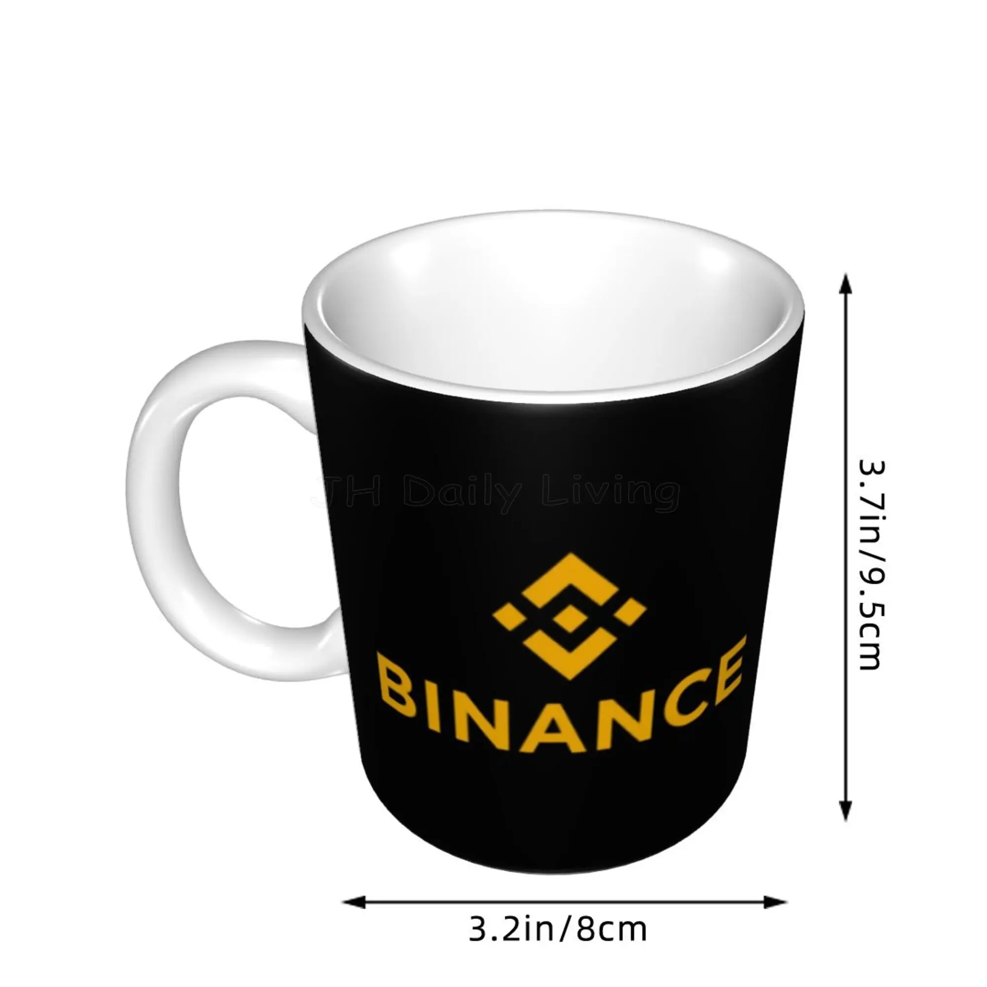 Binance Coin Crypto Miners Creative Coffee Cups 11 oz Fashion Ceramic Mug Tea Milk Cocoa Cup Unique Office Gift