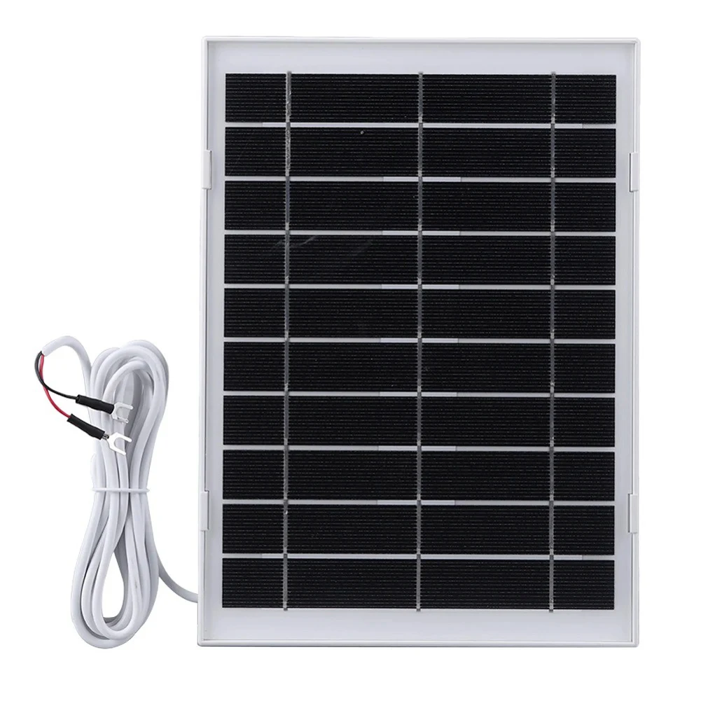 10W Solar Power Charger for Ring Video Doorbell 4/3/3 Plus/2 Reliable Weatherproof Power Supply with U Shaped Connector