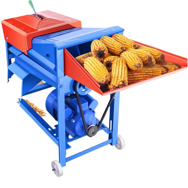 

Electric corn thresher new fully automatic household small corn peeler corn thresher machine dry and wet dual use