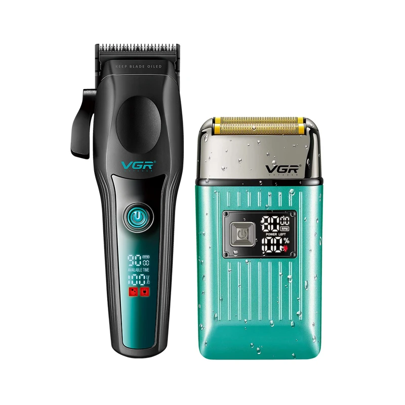 

Набор машинки для стрижки и триммера VGR, 2 шт., профессиональные мужские машинки для стрижки волос, комплект триммера, машинка для стрижки волос Vgr 42