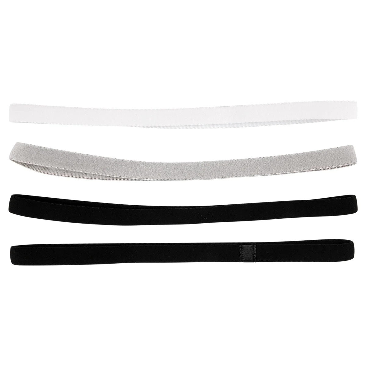 4 Pieces Thick Non-Slip Elastic Sport Headbands Hair Headbands,Exercise Hair and Sweatbands for Women and