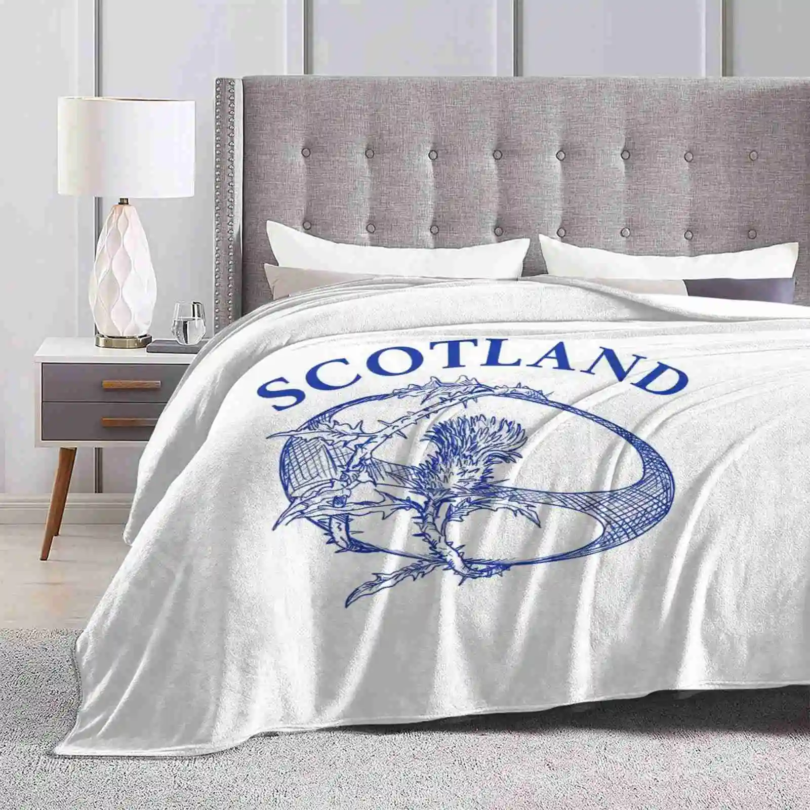 Scotland Rugby Low Price New Print Novelty Fashion Soft Warm Blanket Scotland Rugby Rugby Scottish Rugby Rugby Scotland Thistle