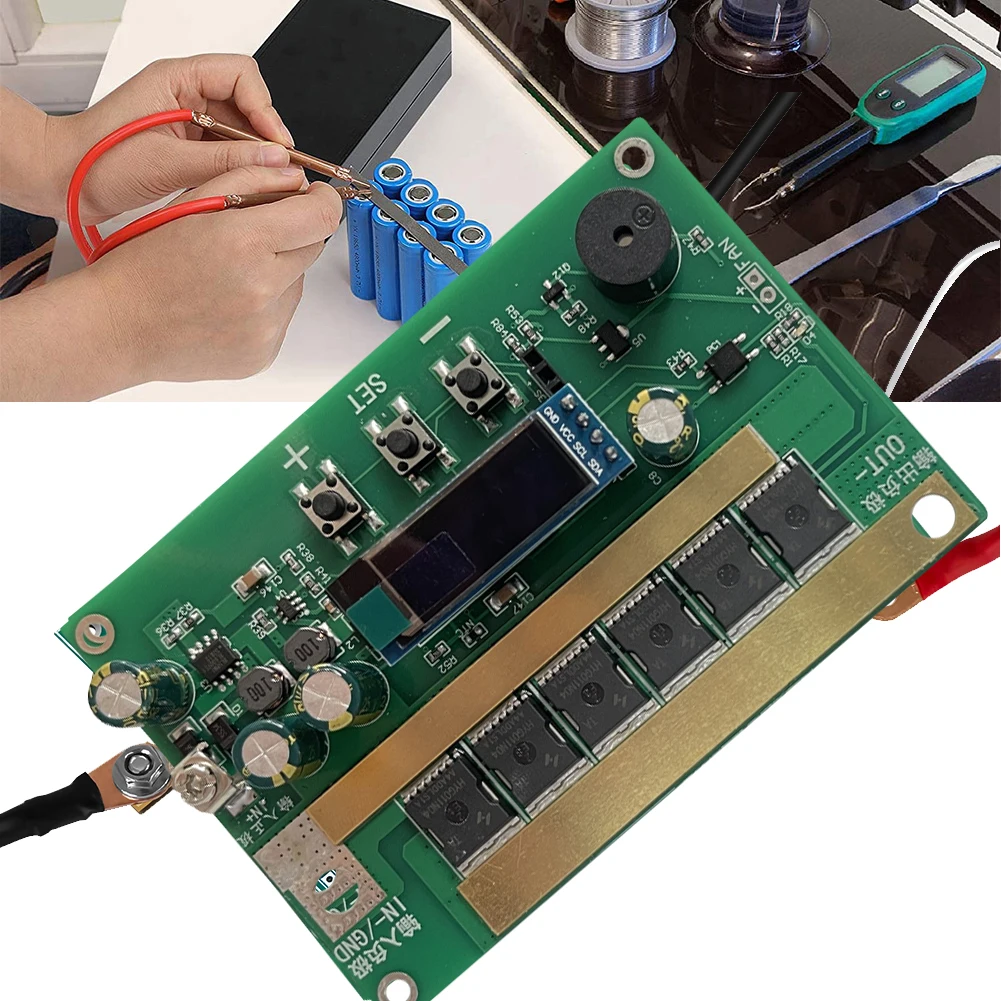 

12V Spot Welding Machine Control Board Digital Display Spot Welder Control Board Kit with Welding Pen for Lithium Battery 18650