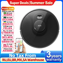 ABIR X8 Robot Vacuum Cleaner ,Laser System, Multiple Floors Maps, Zone Cleaning,Restricted Area Setting for Home Carpet Cleaning