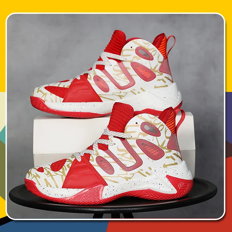 Herren-Basketballschuhe, atmungsaktiv, mit Dämpfung, rutschfest, strapazierfähig, Laufschuhe, für das Fitnessstudio, Trainings- und Sport-Basketball-Sneaker für Damen.