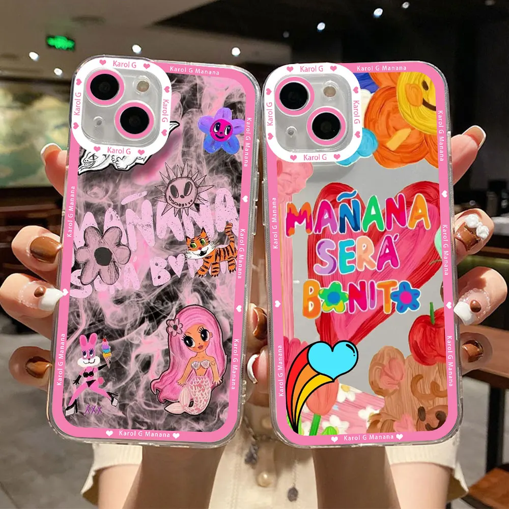 Karol G Manana Sera Bonito Phone Case for IPhone 16 15 14 13 12 11 Mini Pro Max X XR XSMax 7 8 Plus Transparent Soft TPU Cover