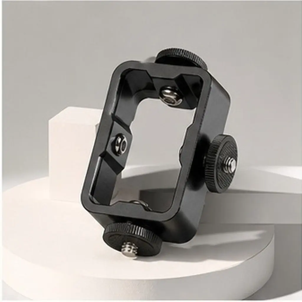 Triple Cold Shoe Mount Flash Bracket Triple Cold Shoe Extension Mount Multi-Function Phone Holder for Vlogging Photography