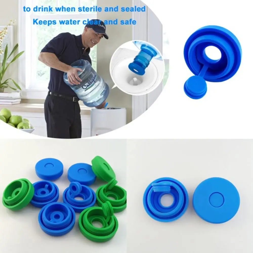 New Silicone Water Bottle Lid 3 and 5 Gallon Drinking Bucket Water Jugs Lid Stopper Anti Splash Replacement Top Cover