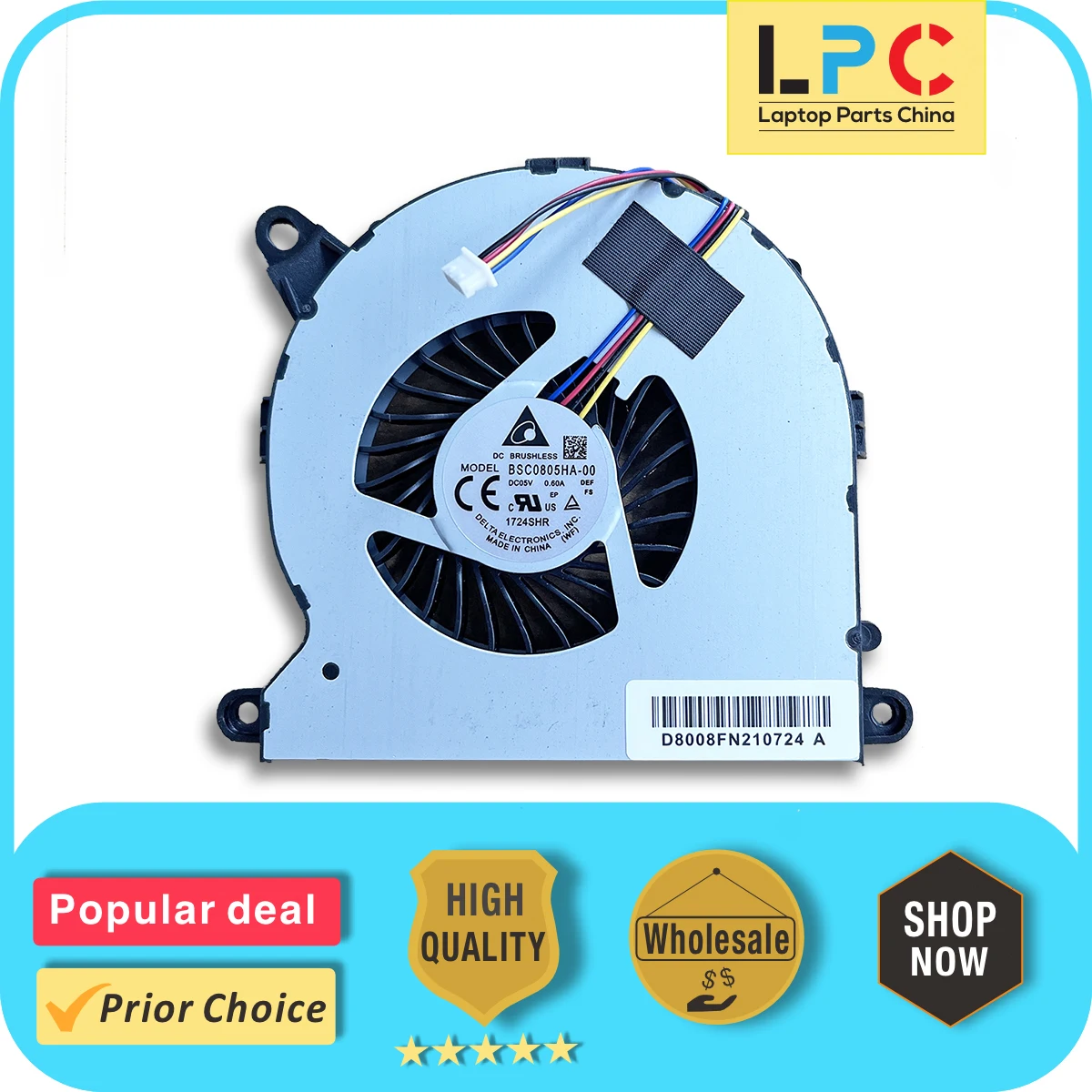 For Intel NUC8i7BEH NUC8i3BEH NUC8i5BEH CPU Cooling Fan New Original Laptop Cooler Radiator Heat Sink DC 5V 0.6A BSC0805HA-00